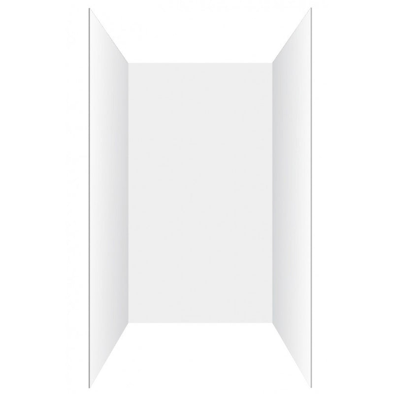 Three Sides Flat Wall Alcove Shower Liner